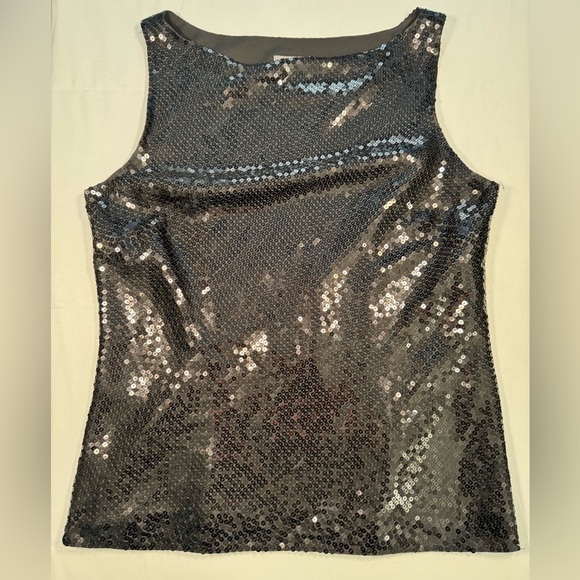 Ann Taylor Tops - Ann Taylor Black Sequin Tank Top #harrystyles